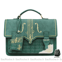 Sac Main Femme Porté Main - modèle Vert / 34x8x24cm - Sac Roche ™