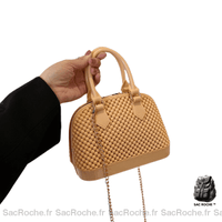 Sac Main Femme Printemps 2021 - modèle Abricot / 18x14x9cm - Sac Roche ™