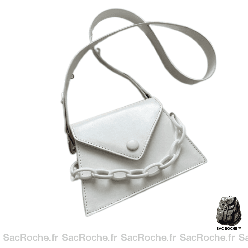 Sac Main Femme Printemps Blanc / 20X14X6Cm À