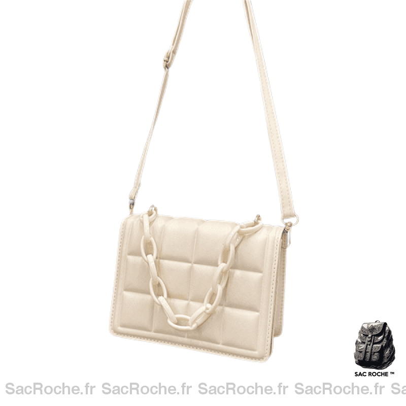 Sac Main Femme Printemps Blanc / 20X6X14Cm À