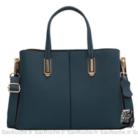 Sac Main Femme Professionnel - modèle Bleu foncé / 35 x 13 x 24cm - Sac Roche ™
