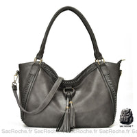 Sac Main Femme, Qualité Supérieure - modèle Gris - Sac Roche ™