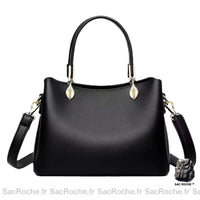 Sac Main Femme Qualité Supérieure - modèle Noir / 23x10x17cm - Sac Roche ™