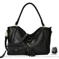 Sac Main Femme, Qualité Supérieure - modèle Noir - Sac Roche ™