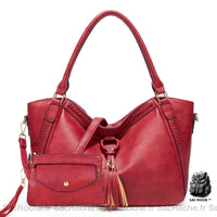 Sac Main Femme, Qualité Supérieure - modèle Rouge - Sac Roche ™