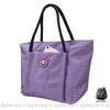 Sac Main Femme Rayures Fashion Violet À
