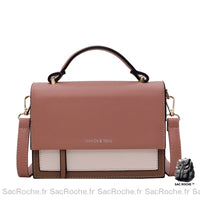 Sac main femme rigide pas cher - modèle Rose / 20.5x15.5x7cm - Sac Roche ™
