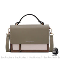 Sac Main Femme Rigide Pas Cher Vert / 20.5X15.5X7Cm À Main Femme