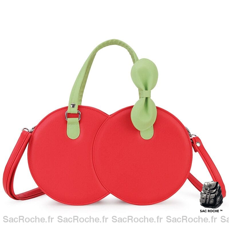 Sac Main Femme Rond Rose À