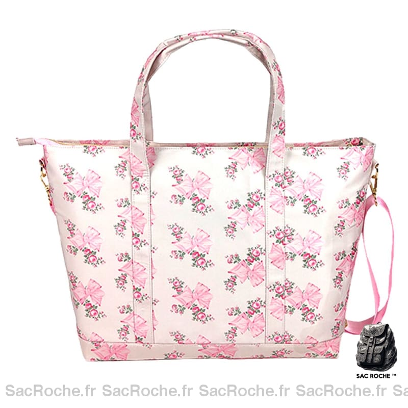 Sac Main Femme Rose / 44X30Cm À