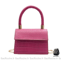 Sac Main Femme Rose Fushia - Sac Roche ™