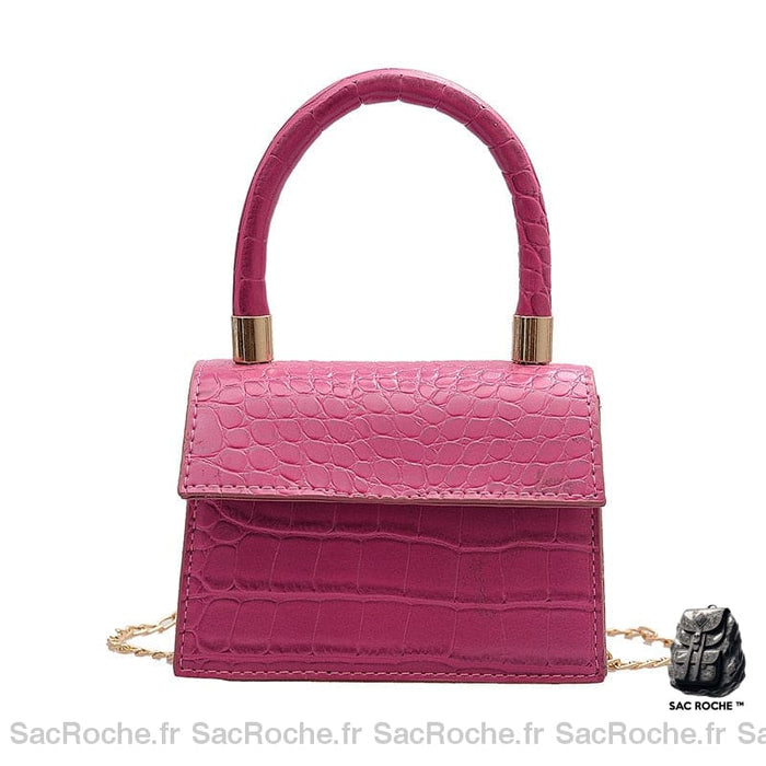 Sac Main Femme Rose Fushia Fushia / 15X5X11Cm À