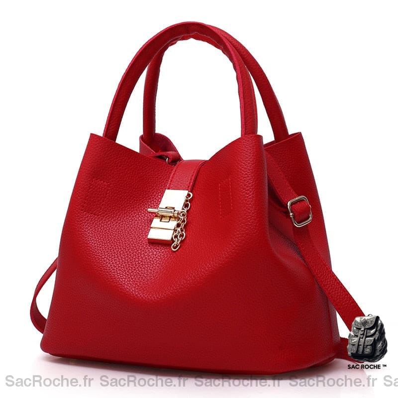 Sac Main Femme Rouge Pas Cher À