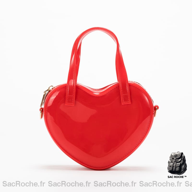 Sac Main Femme Rouge Vernis À