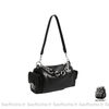 Sac Main Femme Sangle Noir / 27X12X16Cm À