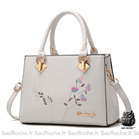 Sac Main Femme Simili Cuir - modèle Blanc - Sac Roche ™