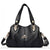 Sac Main Femme Simili Cuir Noir Élégant - modèle Noir - Sac Roche ™