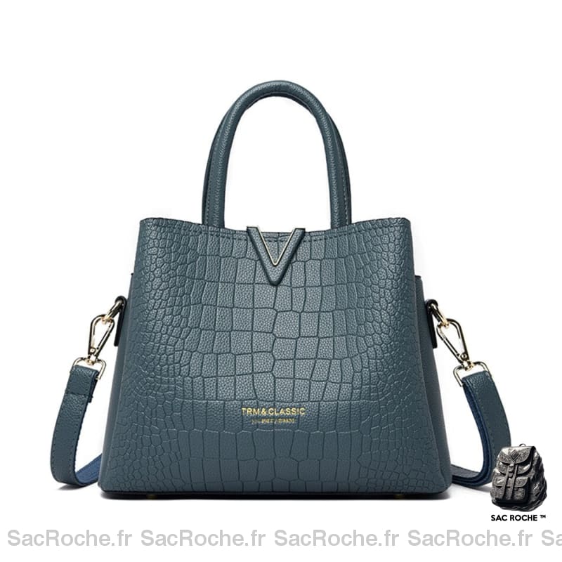 Sac Main Femme Simplicité Bleu Clair À