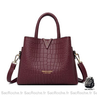 Sac Main Femme Simplicité - modèle Rouge - Sac Roche ™