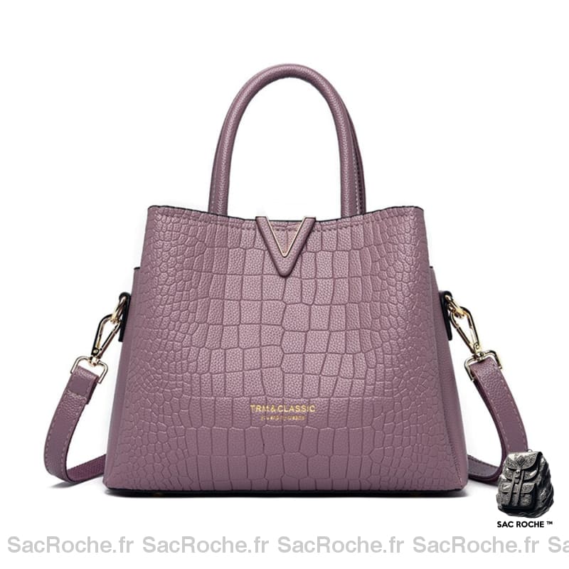 Sac Main Femme Simplicité Violet À