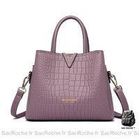 Sac Main Femme Simplicité - modèle Violet - Sac Roche ™