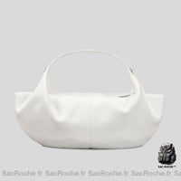 Sac Main Femme Souple Cuir - modèle Blanc - Sac Roche ™