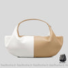 Sac Main Femme Souple Cuir Blanc-Beige À