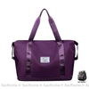 Sac Main Femme Sportif Violet Foncé / 55X32X20Cm À