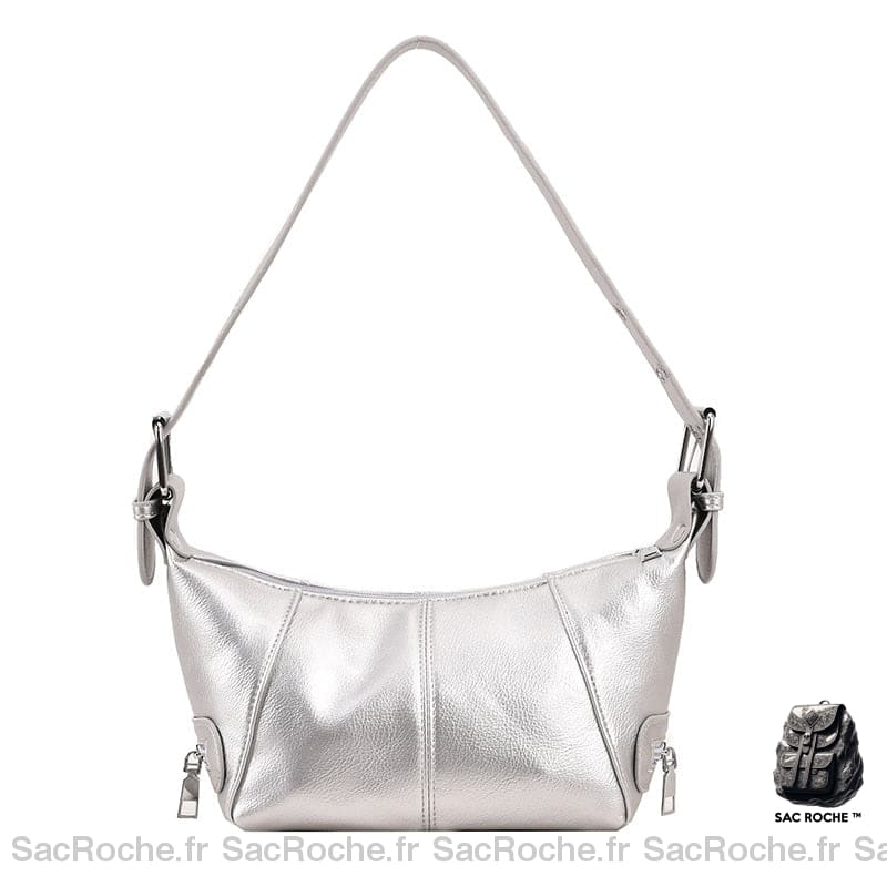 Sac Main Femme Tandence Épaule Argenté / 26Cmx13Cmx11Cm À