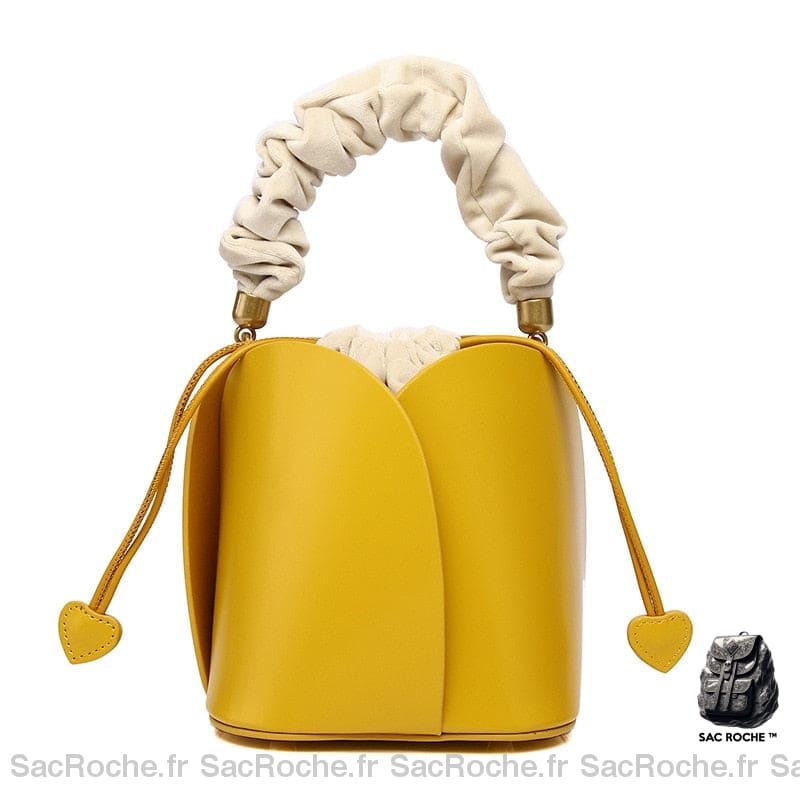 Sac Main Femme Tendance 2018 2019 Jaune / 16X16X16Cm À