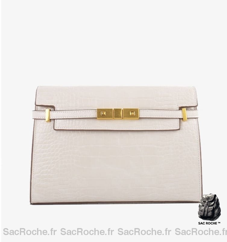 Sac Main Femme Tendance 2018 Blanc / 28X19X6Cm À