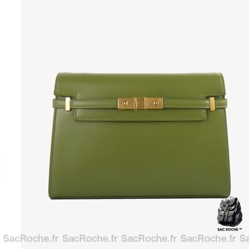 Sac Main Femme Tendance 2018 Vert / 28X19X6Cm À