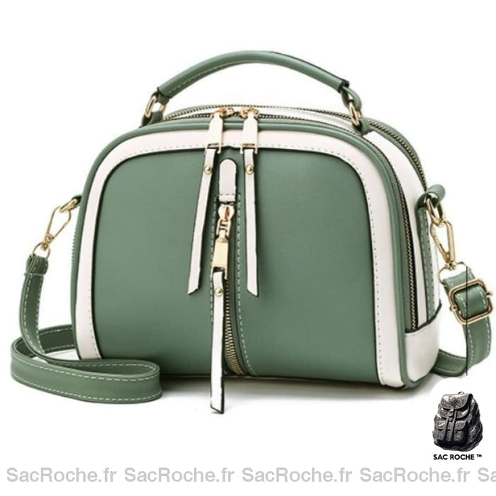 Sac Main Femme Tendance 2020 Coloré Vert Blanc À Main Femme