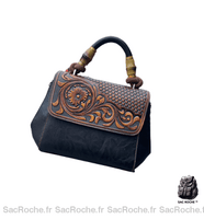 Sac Main Femme Tendance 2020 - modèle Noir / 22x20x13cm - Sac Roche ™