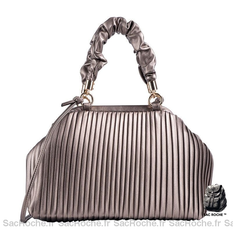 Sac Main Femme Tendance 2021 Gris / 32X9X22Cm À