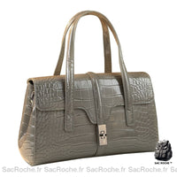 Sac Main Femme Tendance 2023 Gris À