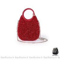 Sac Main Femme Tendance Actuelle - modèle Rouge / 17x20cm - Sac Roche ™