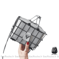 Sac Main Femme Tendance - modèle Argenté - Sac Roche ™