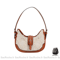 Sac Main Femme Tendance Automne - modèle Blanc / 24x6x13cm - Sac Roche ™