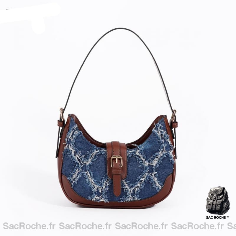 Sac Main Femme Tendance Automne Bleu / 24X6X13Cm À