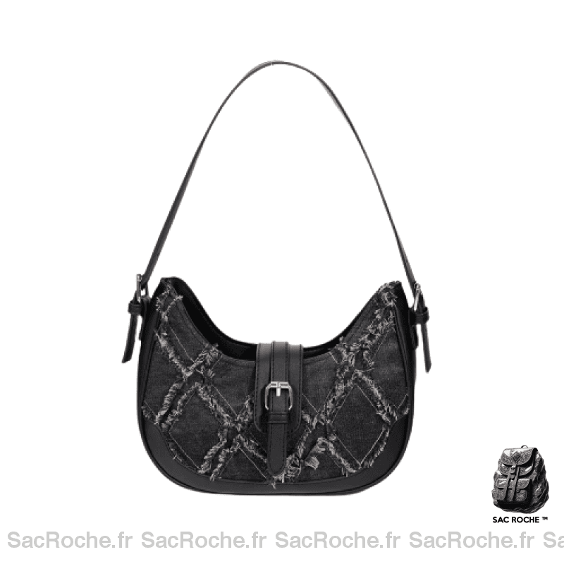 Sac Main Femme Tendance Automne Noir / 24X6X13Cm À