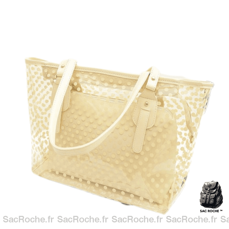 Sac Main Femme Tendance Beige À