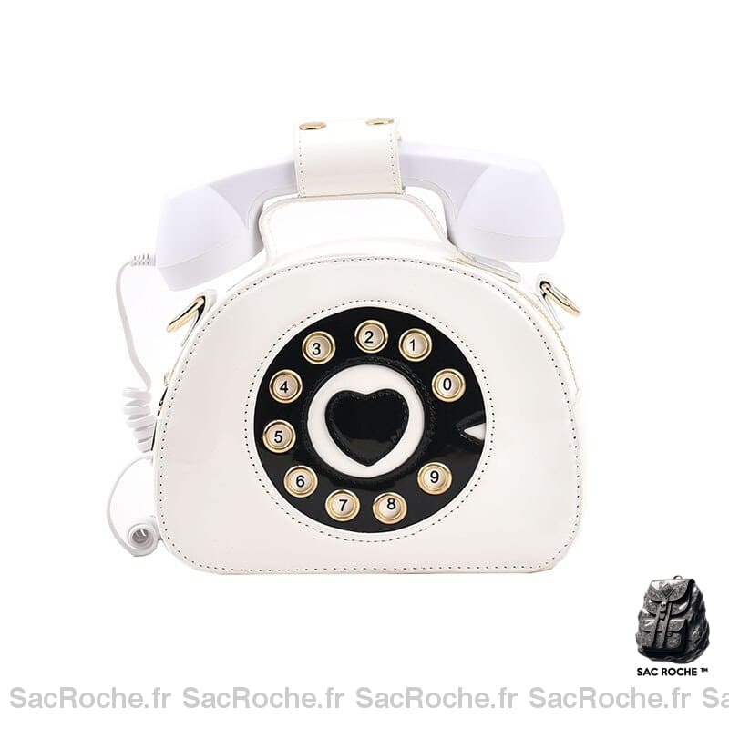 Sac Main Femme Tendance Blanc À