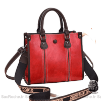 Sac Main Femme Tendance - Elégant & Pratique - modèle Bordeaux / 23cm - Sac Roche ™
