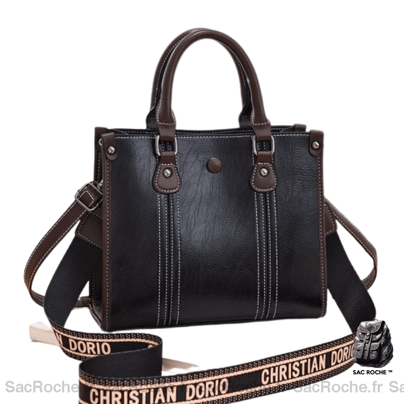 Sac Main Femme Tendance - Elégant & Pratique Noir / 23Cm À