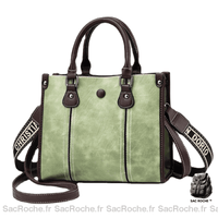 Sac Main Femme Tendance - Elégant & Pratique - modèle Vert / 23cm - Sac Roche ™