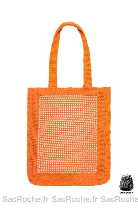 Sac Main Femme Tendance Été 2019 Orange / 43X34Cm À