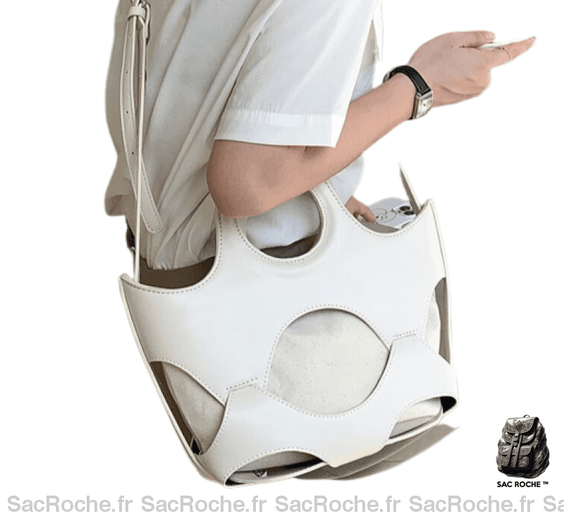 Sac Main Femme Tendance Été 2022 Blanc À