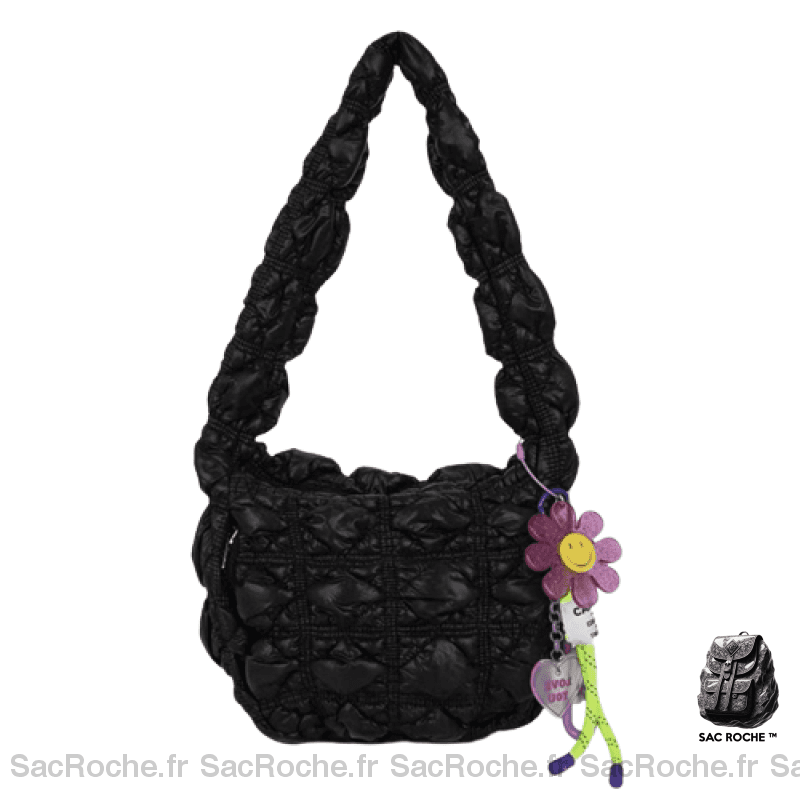 Sac Main Femme Tendance Hiver Vert Noir / 28X24X9Cm À