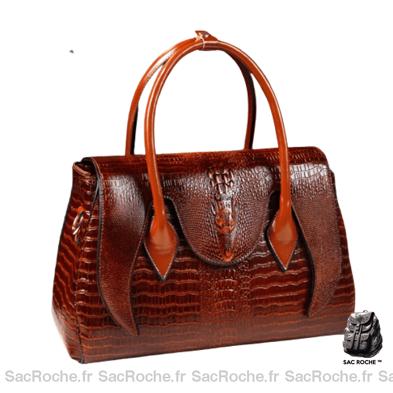 Sac Main Femme Tendance Orange À